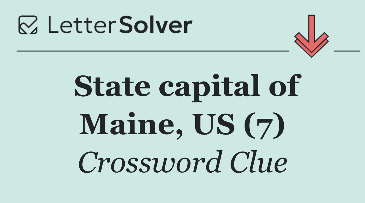 State capital of Maine, US (7)