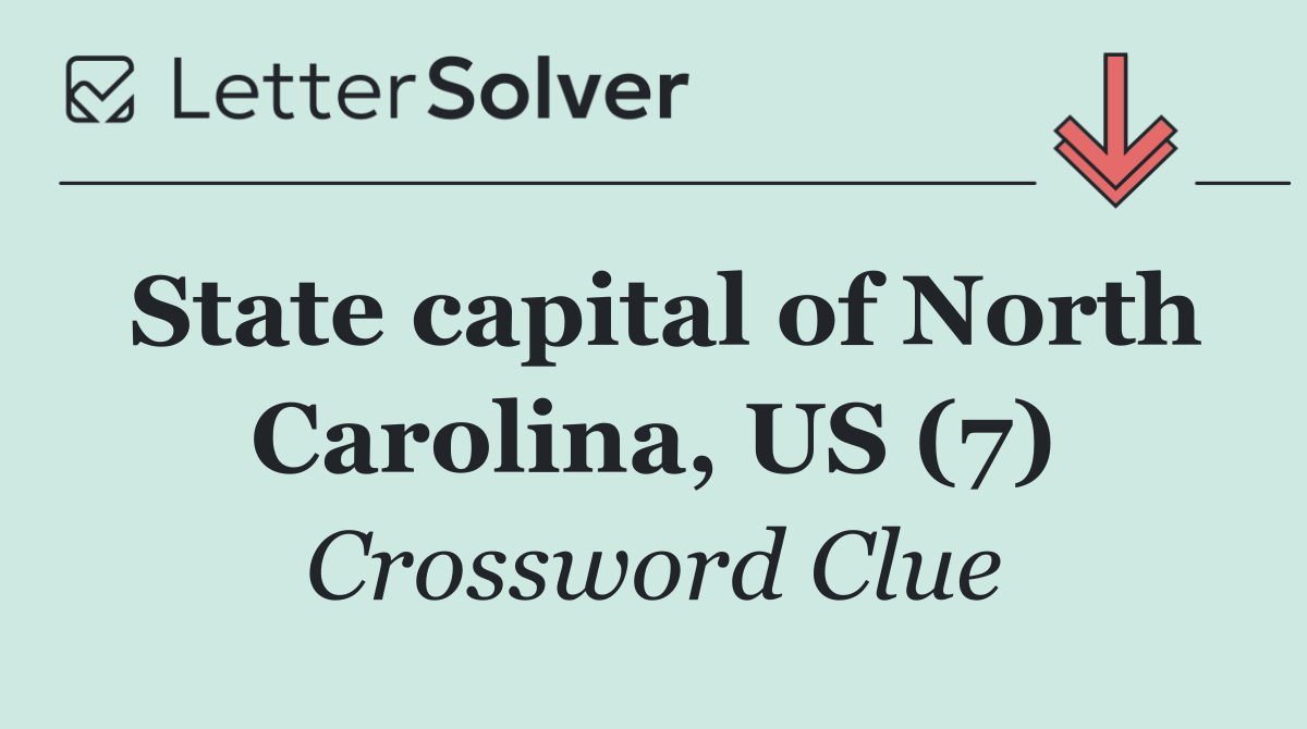 State capital of North Carolina, US (7)