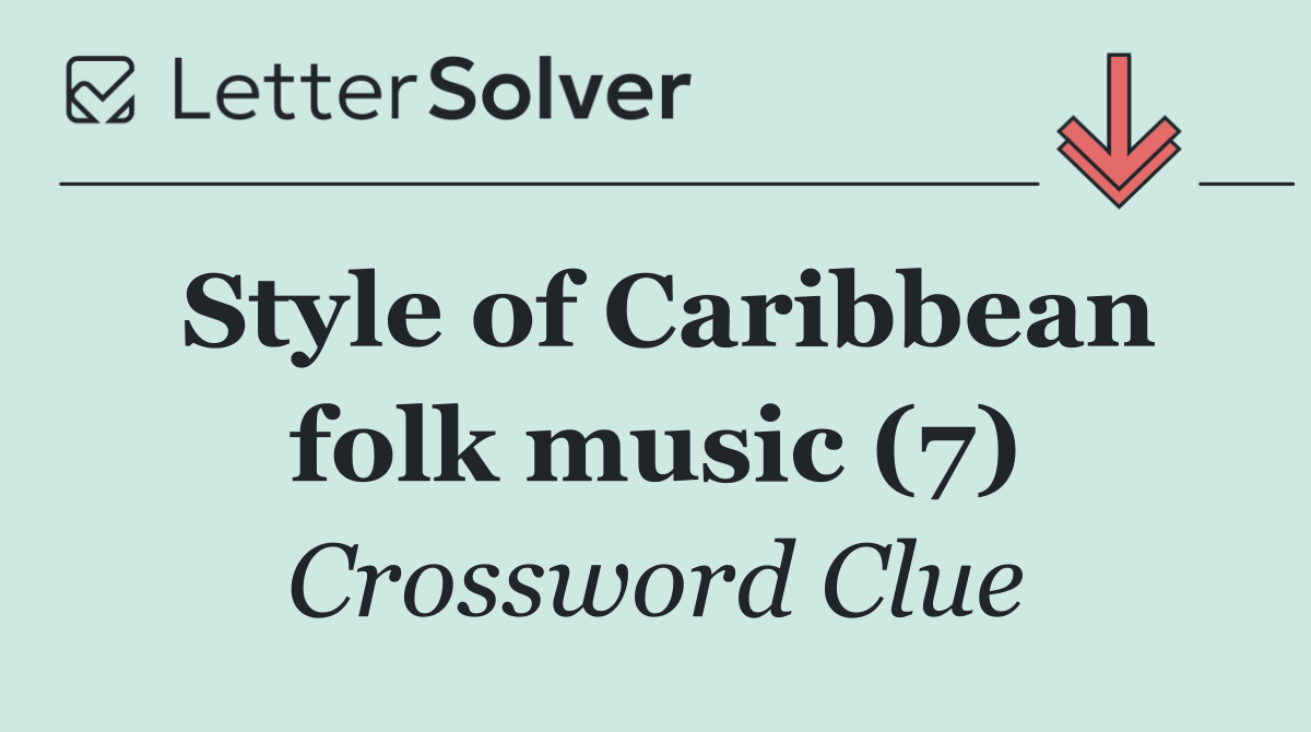 Style of Caribbean folk music (7)