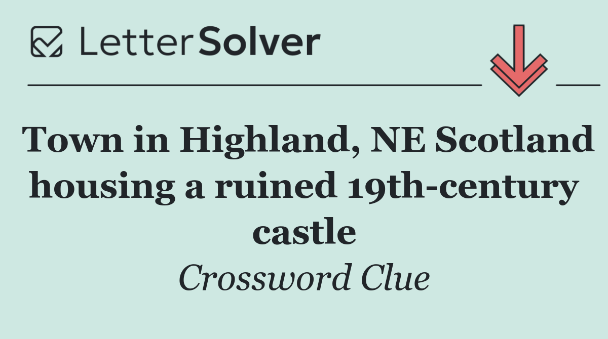 Town in Highland, NE Scotland housing a ruined 19th century castle