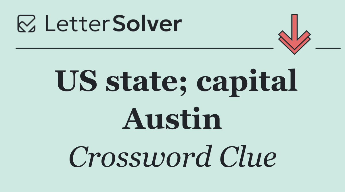 US state; capital Austin