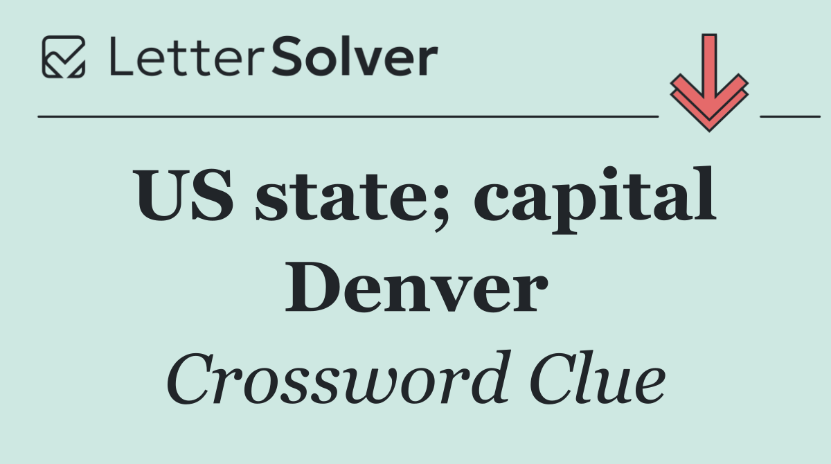 US state; capital Denver