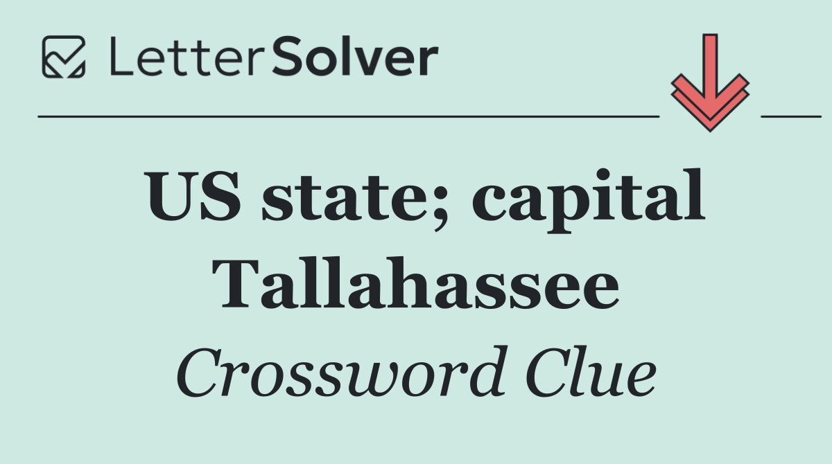 US state; capital Tallahassee