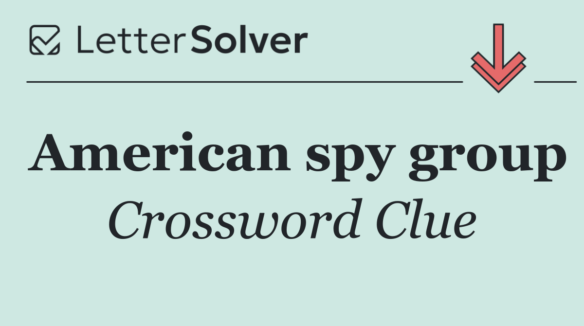 American spy group