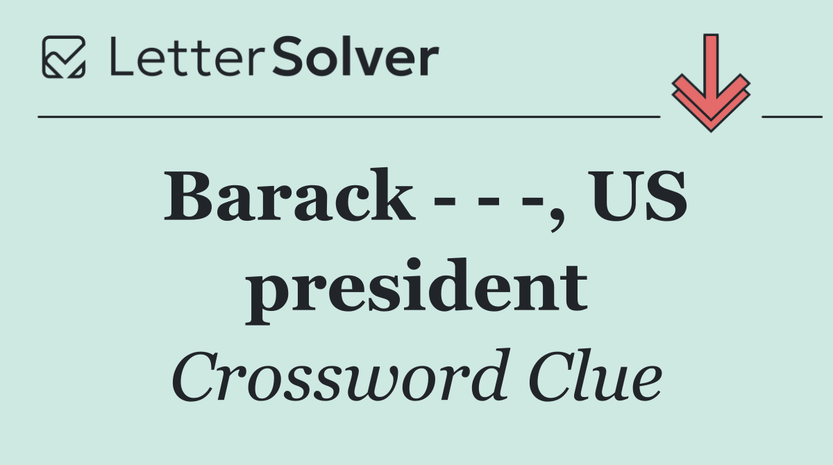 Barack      , US president
