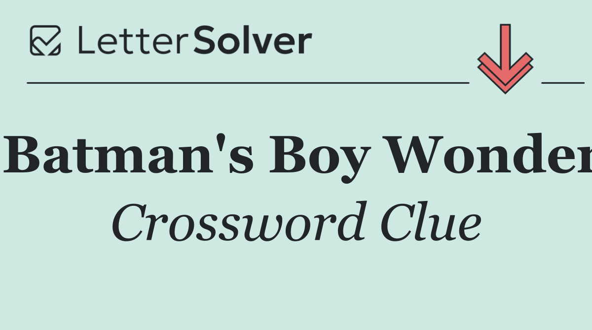 Batman's Boy Wonder