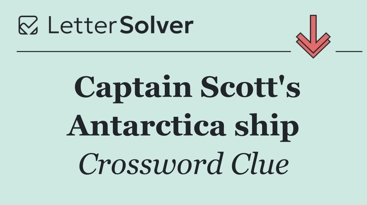 Captain Scott's Antarctica ship