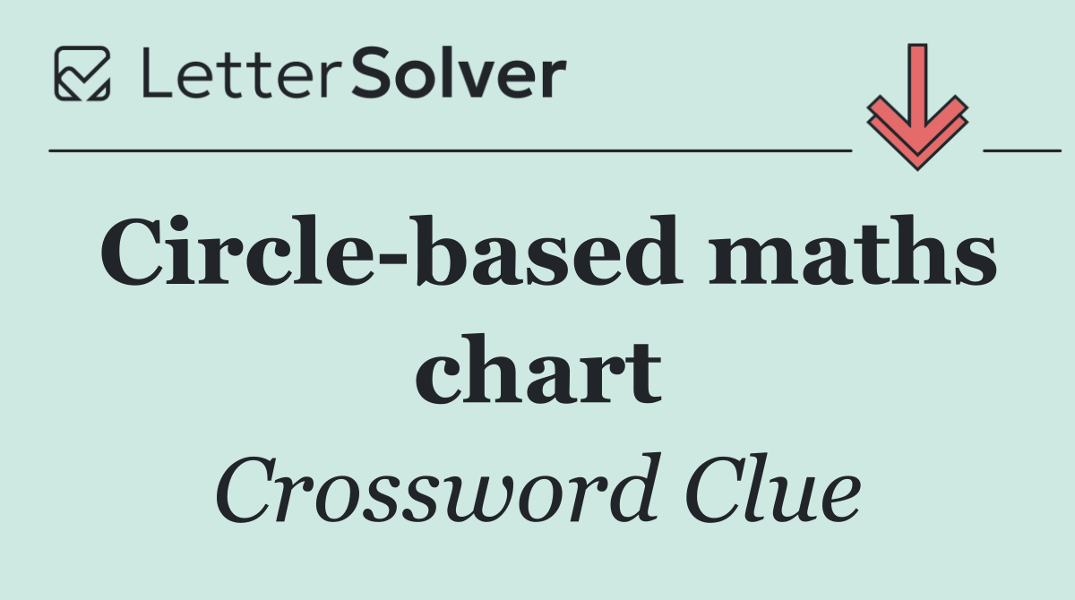 Circle based maths chart