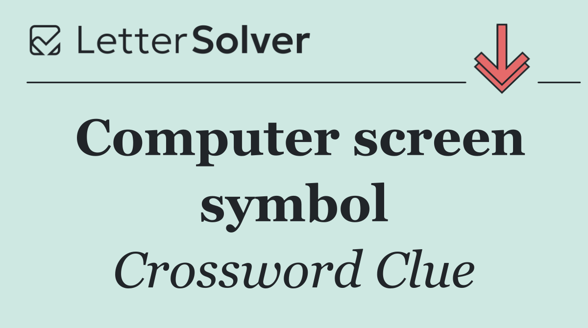 Computer screen symbol