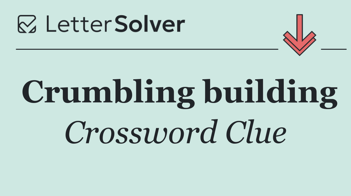 Crumbling building