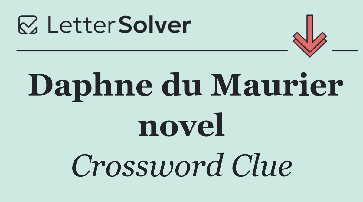 Daphne du Maurier novel