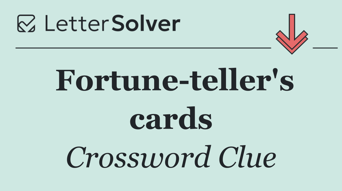 Fortune teller's cards