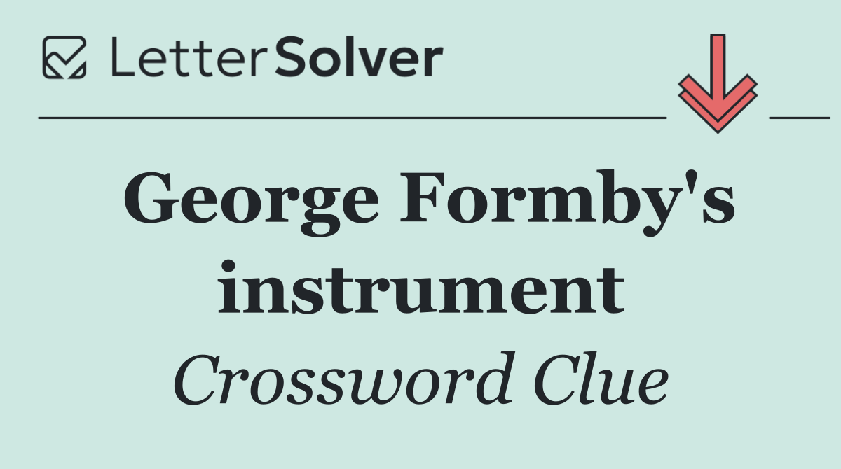 George Formby's instrument