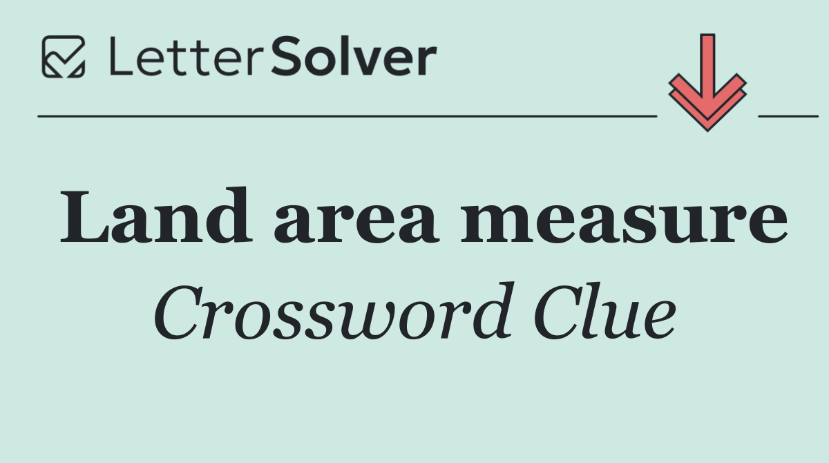 Land area measure