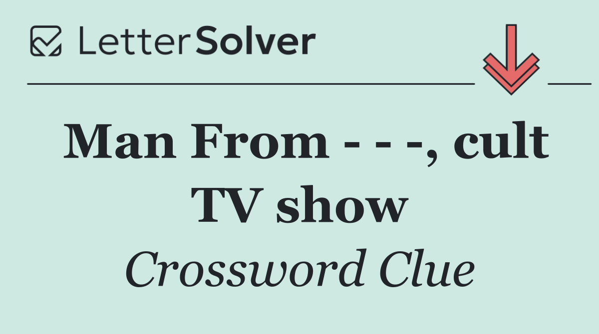Man From      , cult TV show