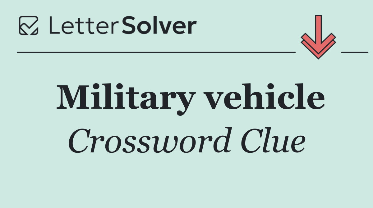 Military vehicle