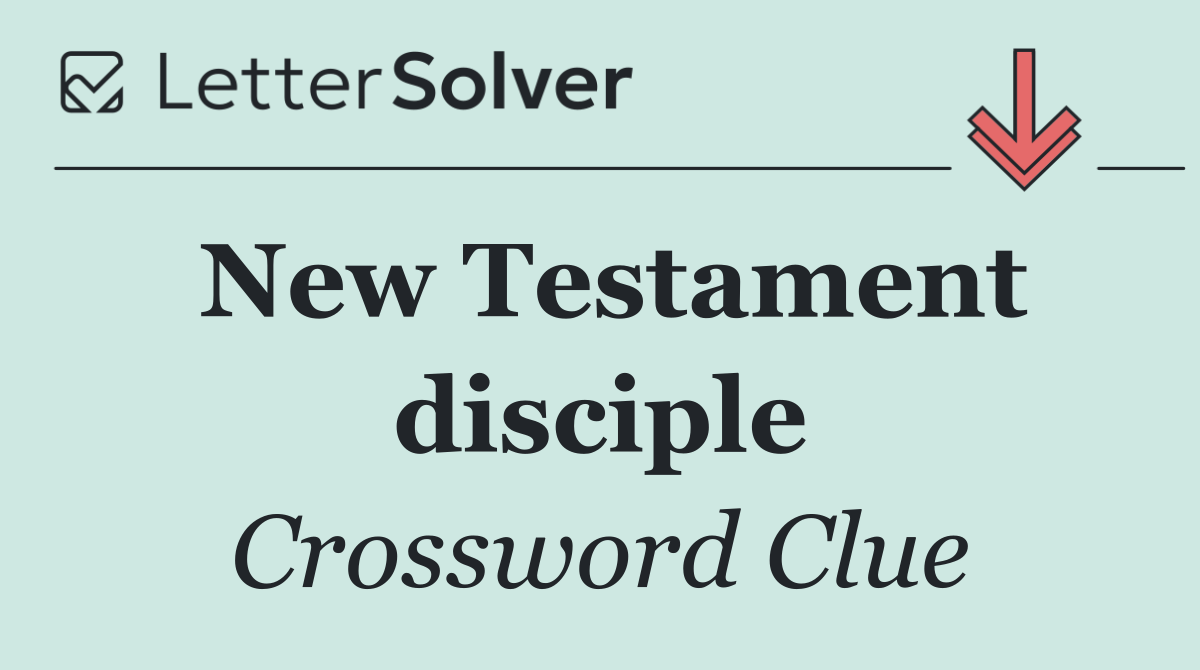 New Testament disciple