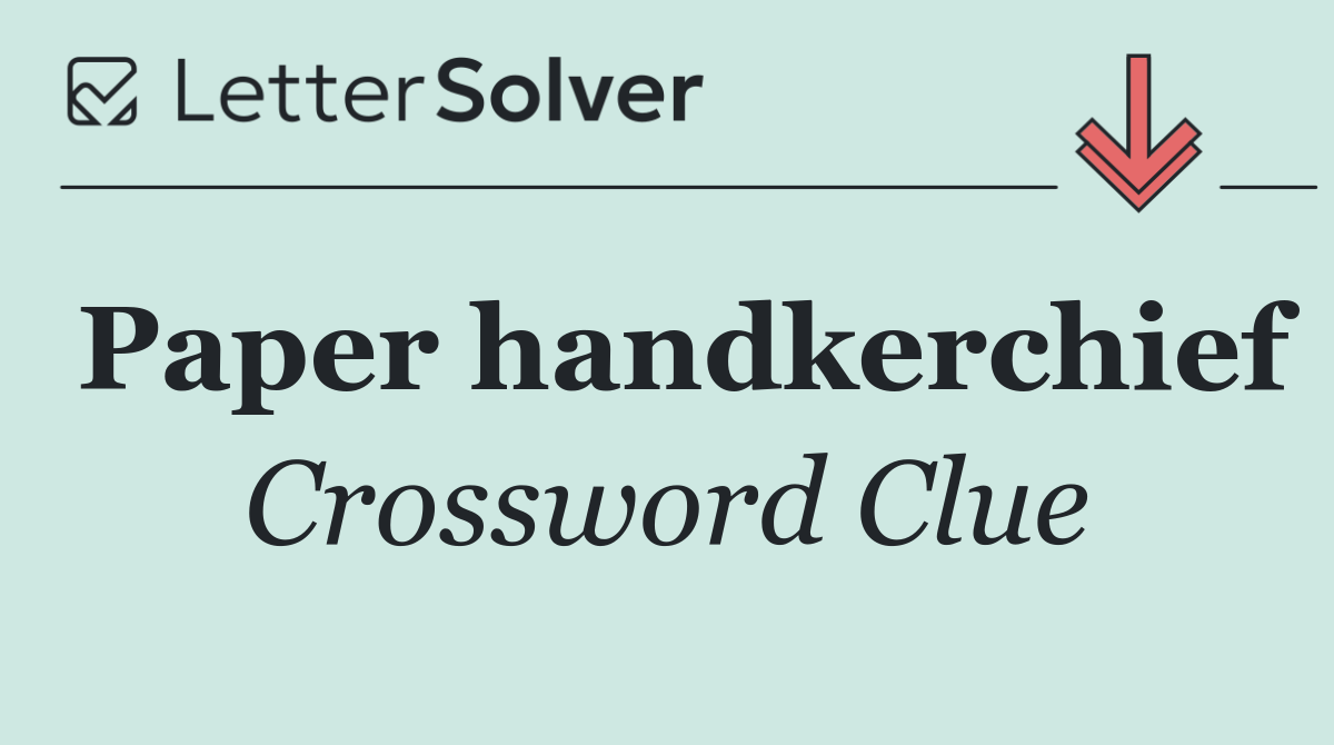 Paper handkerchief