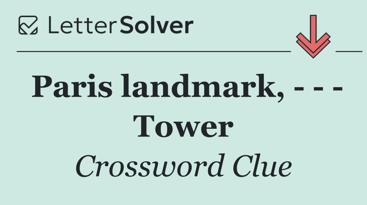 Paris landmark,       Tower