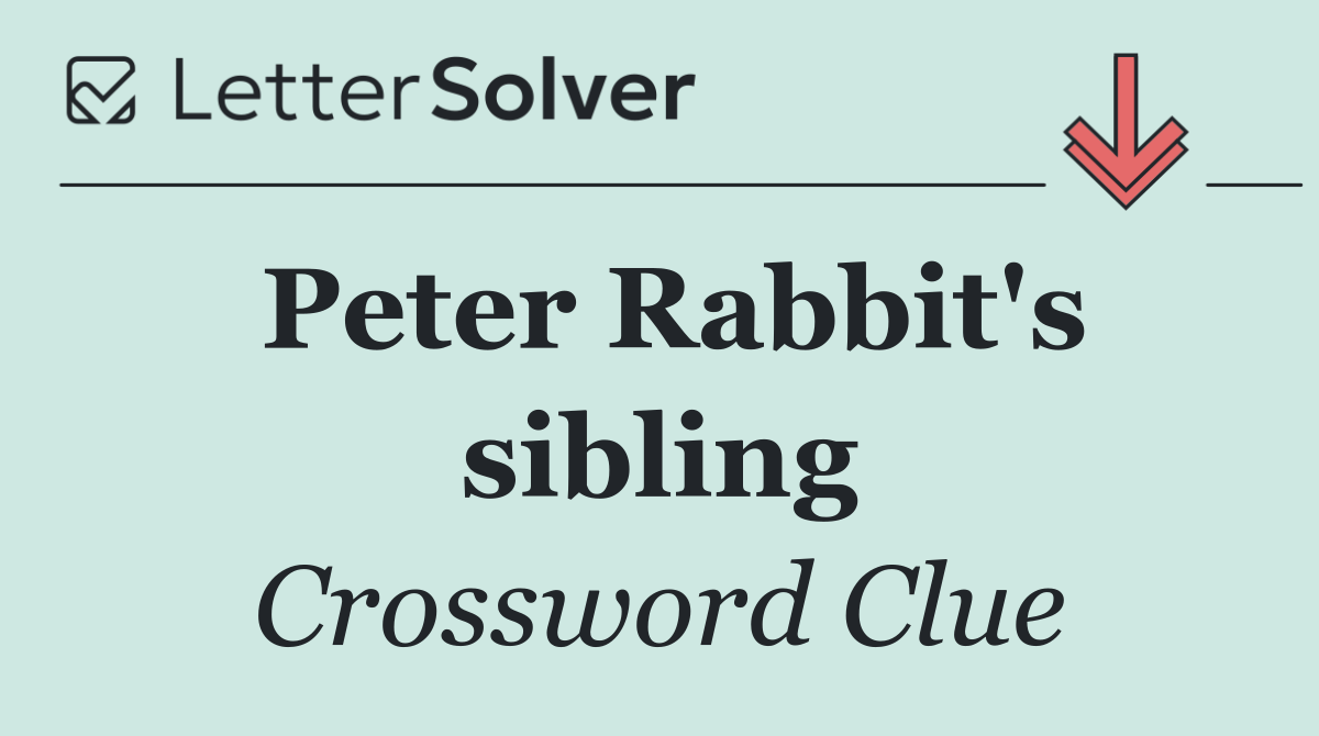 Peter Rabbit's sibling