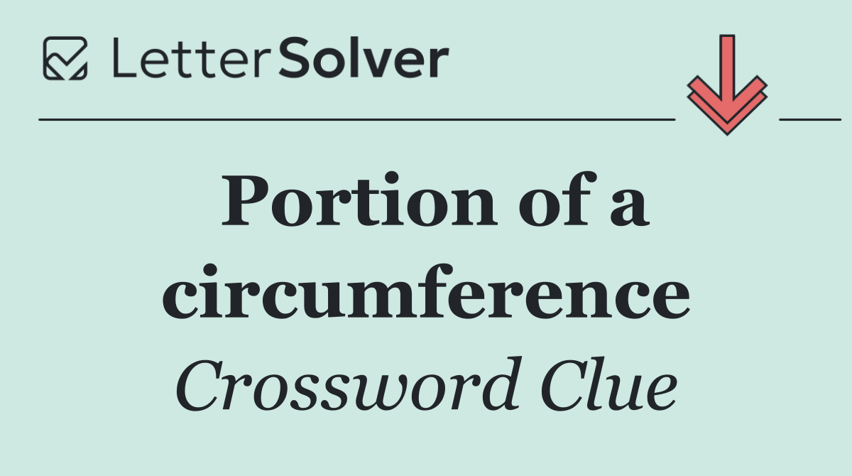 Portion of a circumference