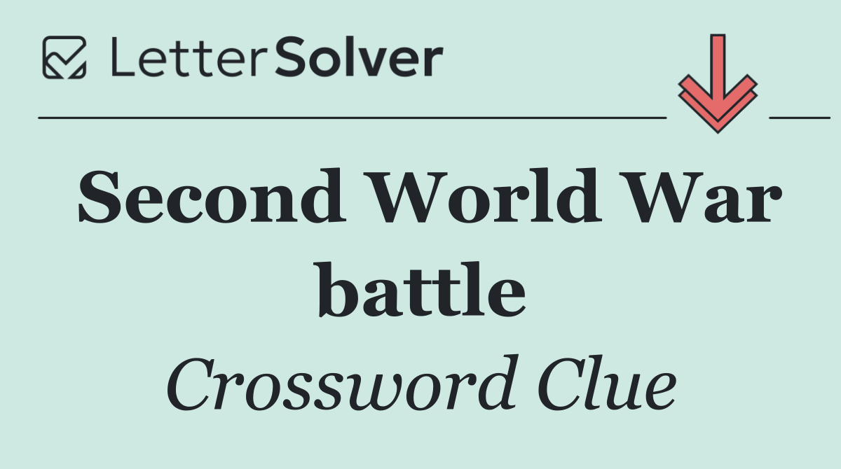Second World War battle
