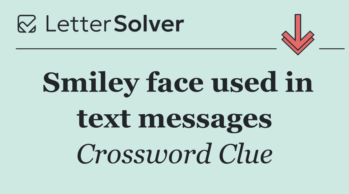 Smiley face used in text messages