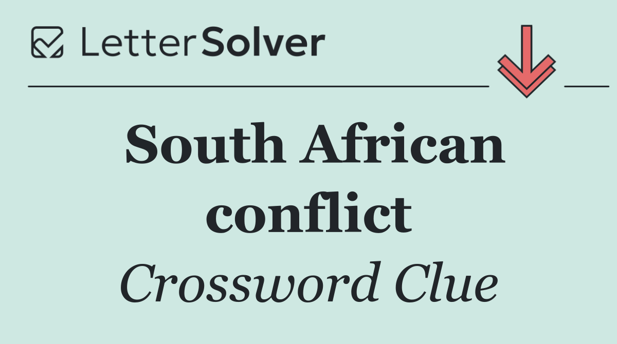 South African conflict