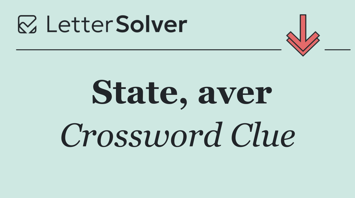 State, aver