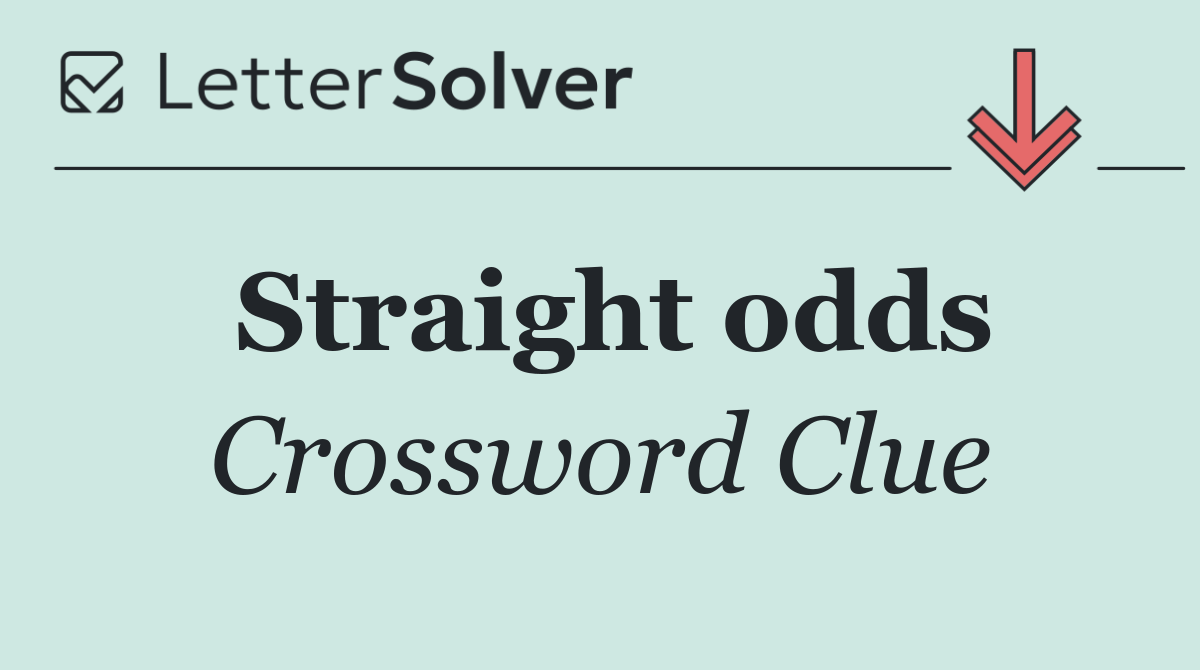 Straight odds