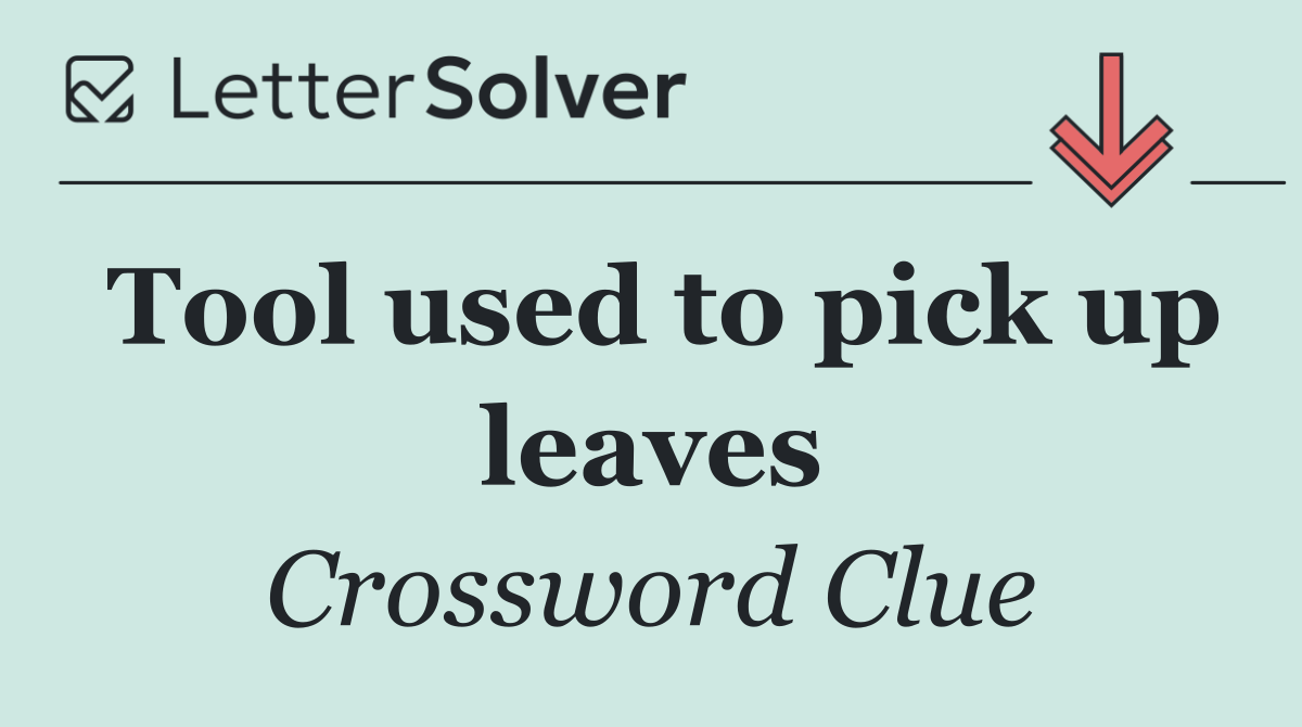 Tool used to pick up leaves