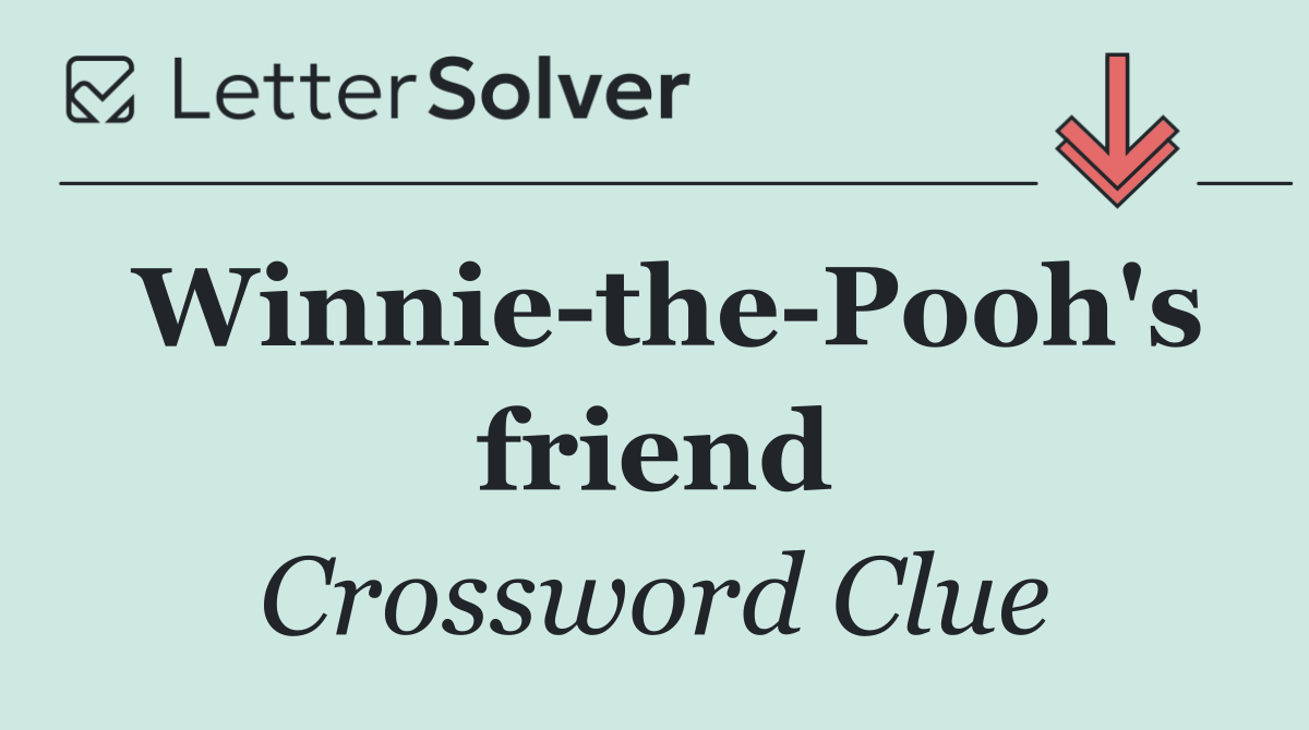 Winnie the Pooh's friend