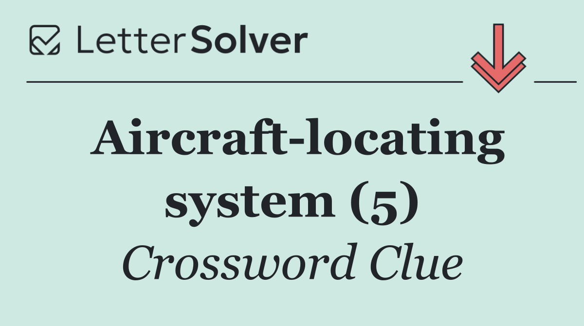 Aircraft locating system (5)
