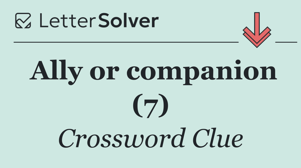 Ally or companion (7)