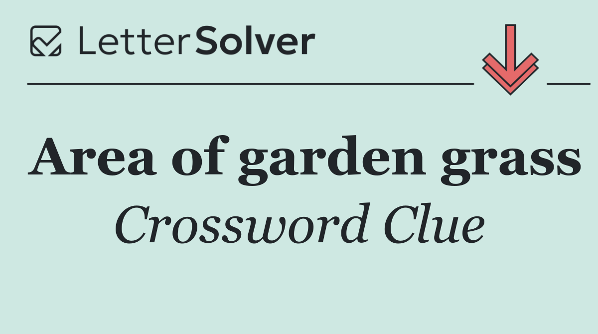 Area of garden grass