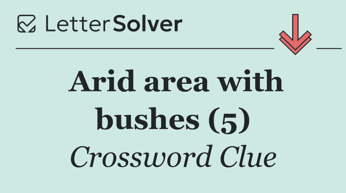 Arid area with bushes (5)
