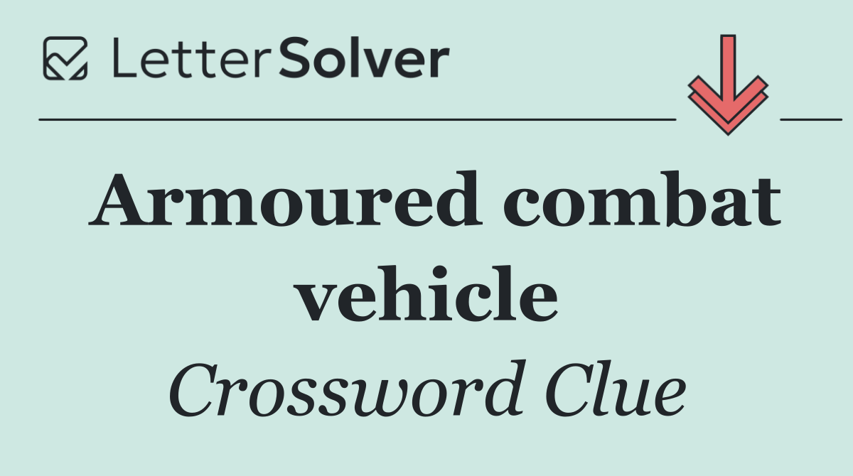 Armoured combat vehicle