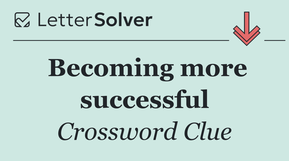 Becoming more successful