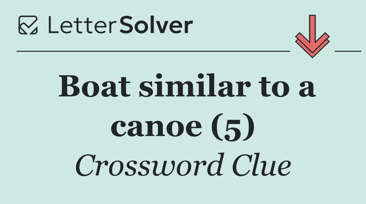 Boat similar to a canoe (5)