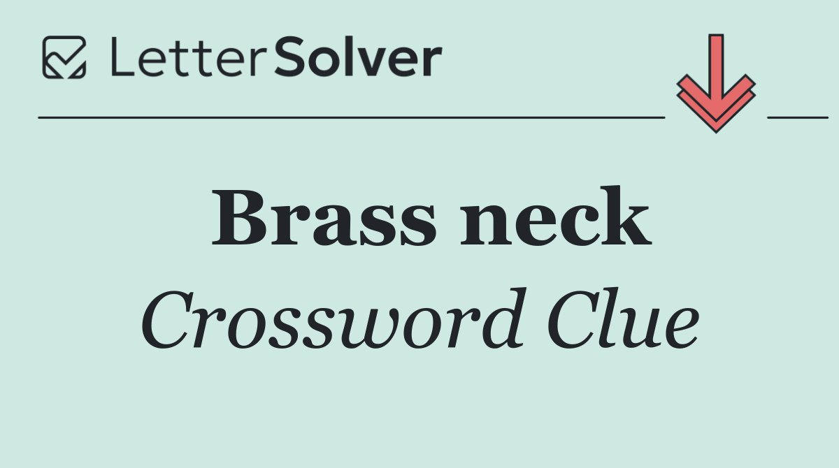 Brass neck