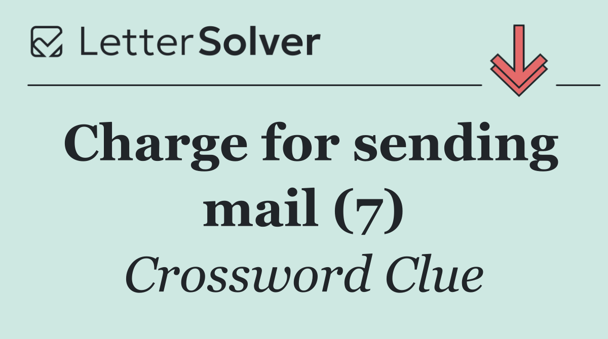 Charge for sending mail (7)