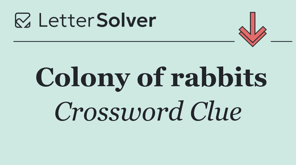 Colony of rabbits