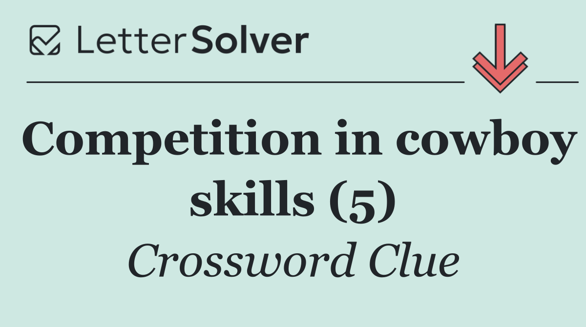 Competition in cowboy skills (5)