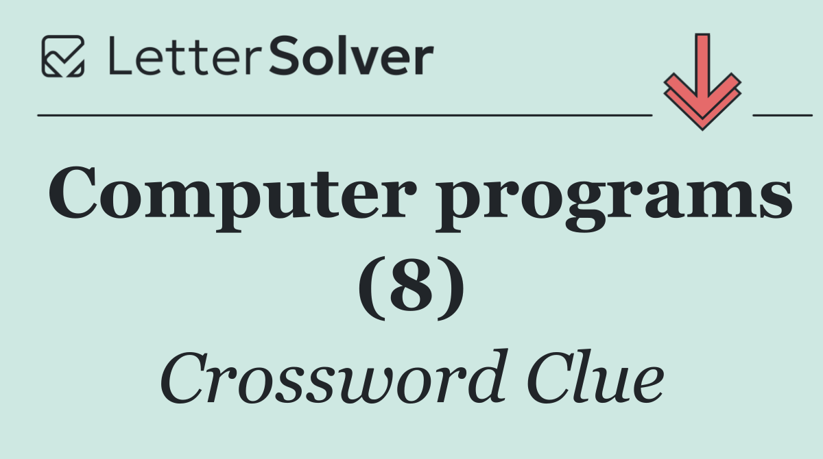 Computer programs (8)