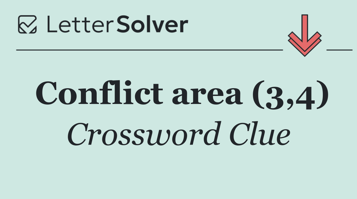 Conflict area (3,4)