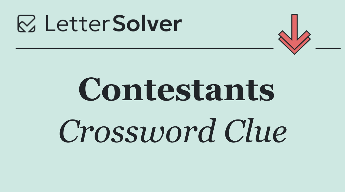Contestants