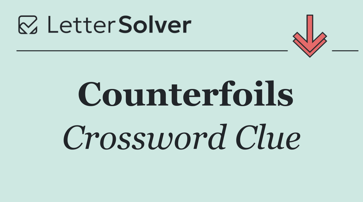 Counterfoils