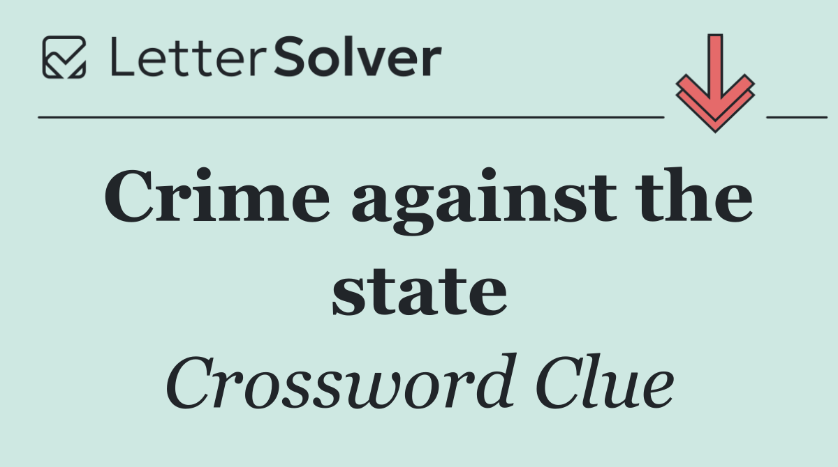 Crime against the state