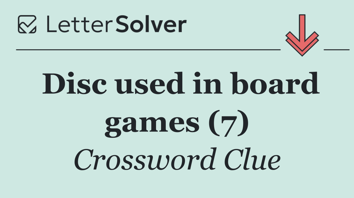 Disc used in board games (7)