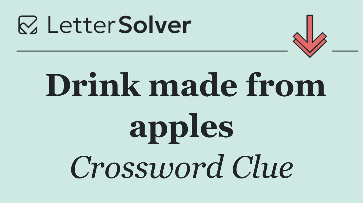 Drink made from apples